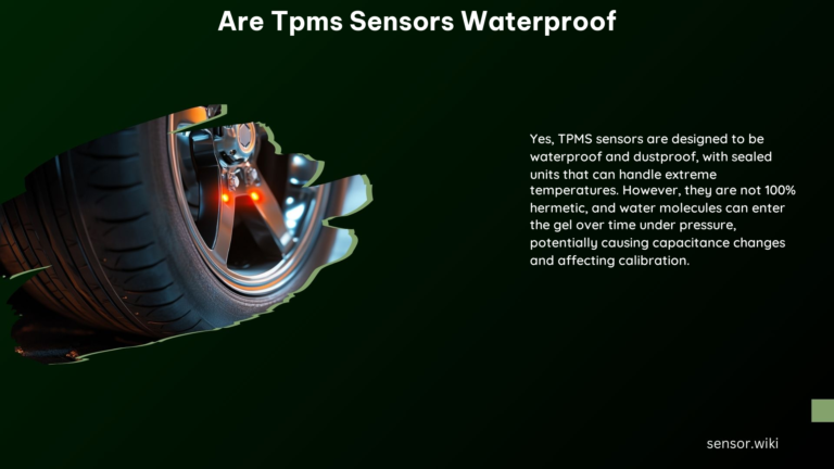 Are Tpms Sensors Waterproof