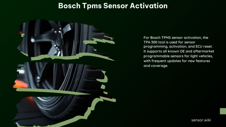 Bosch Tpms Sensor Activation
