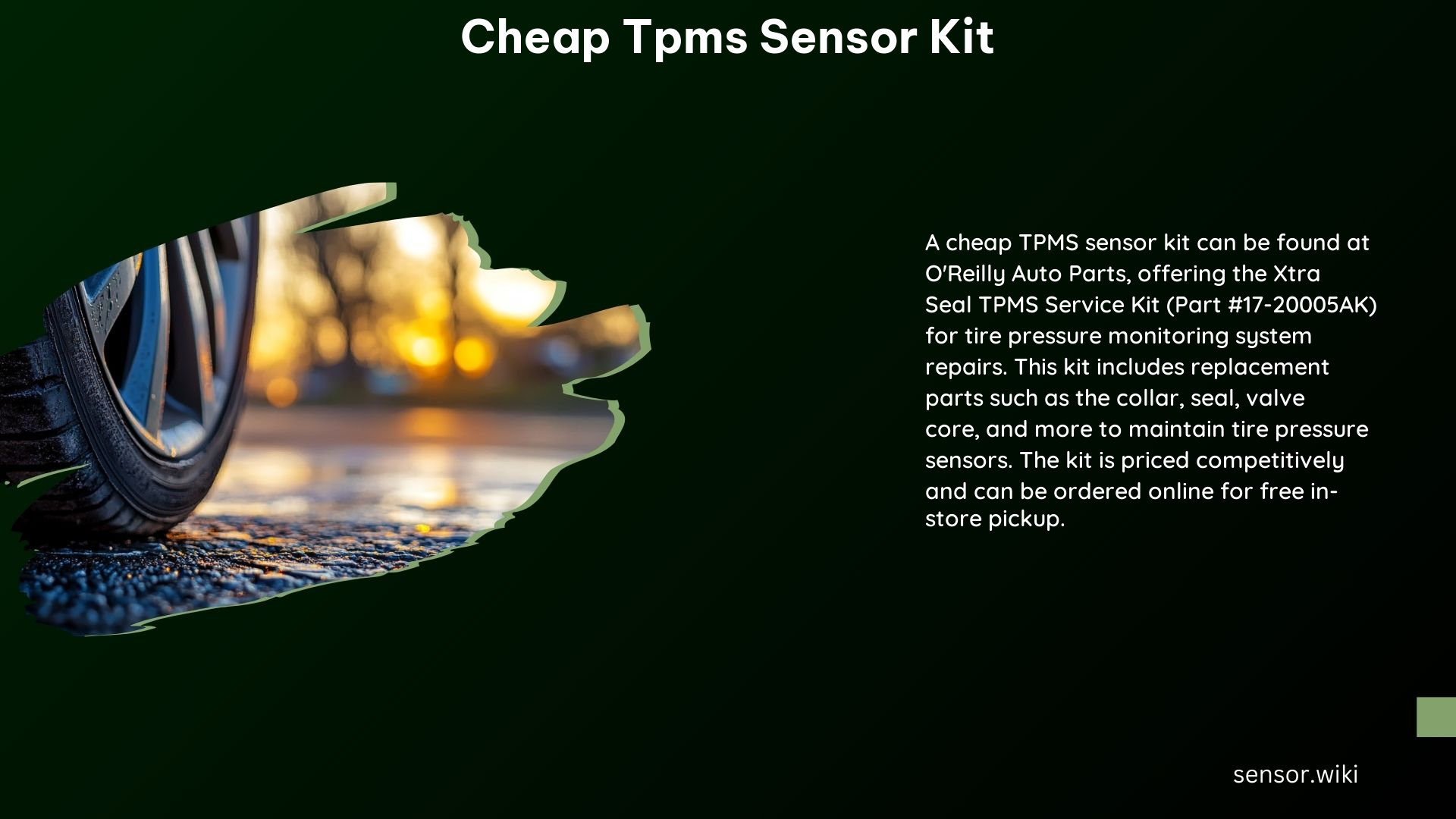 Cheap Tpms Sensor Kit