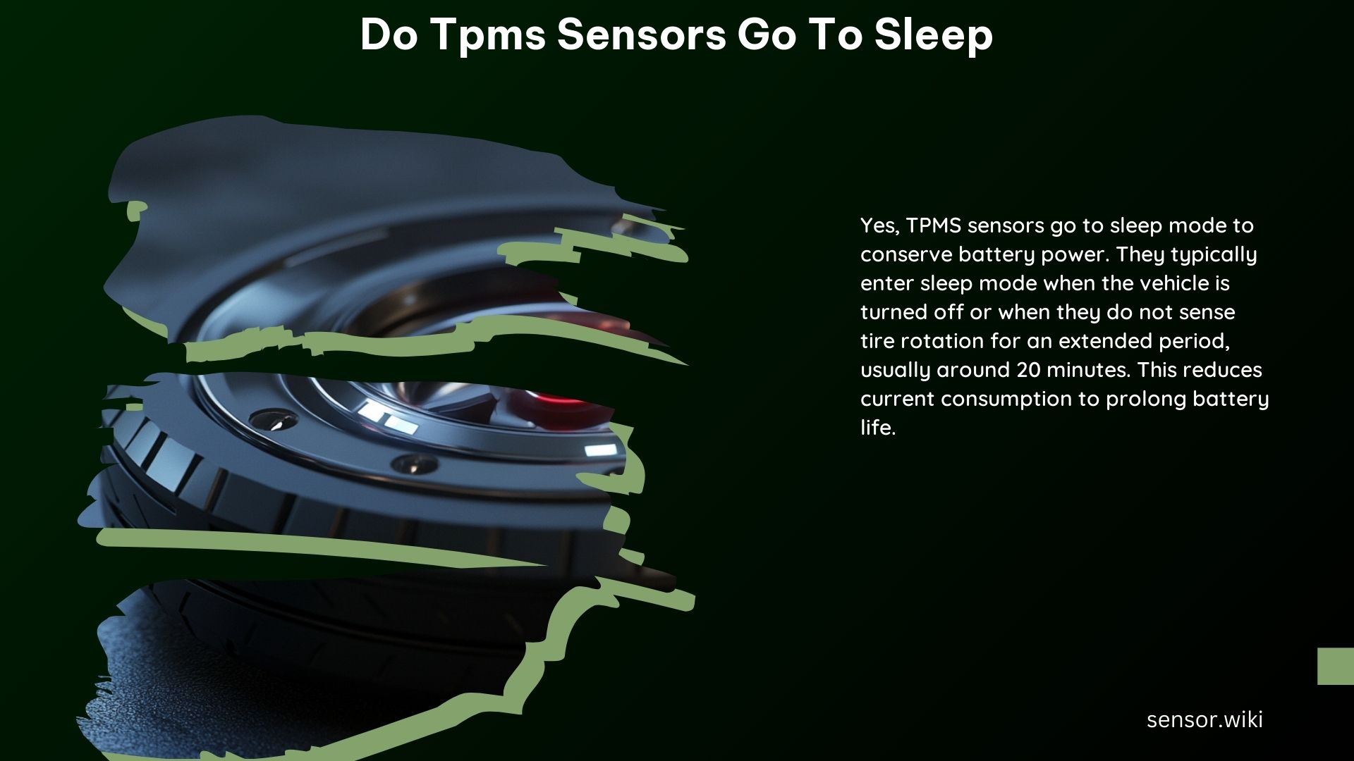 Do Tpms Sensors Go to Sleep