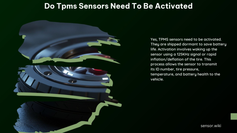 Do Tpms Sensors Need to Be Activated