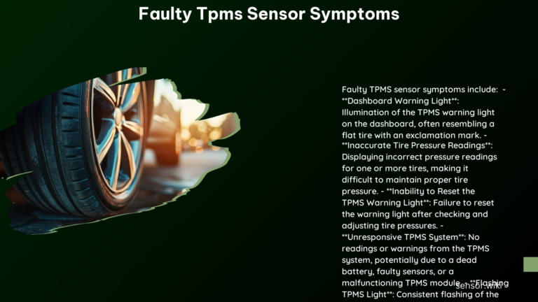 Faulty Tpms Sensor Symptoms