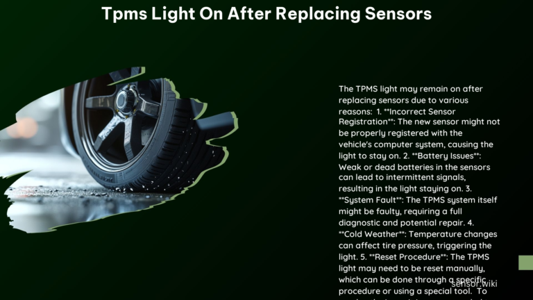 Tpms Light on After Replacing Sensors