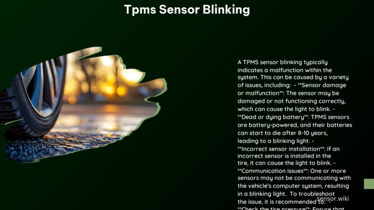 Tpms Sensor Blinking