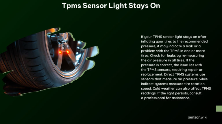 Tpms Sensor Light Stays On