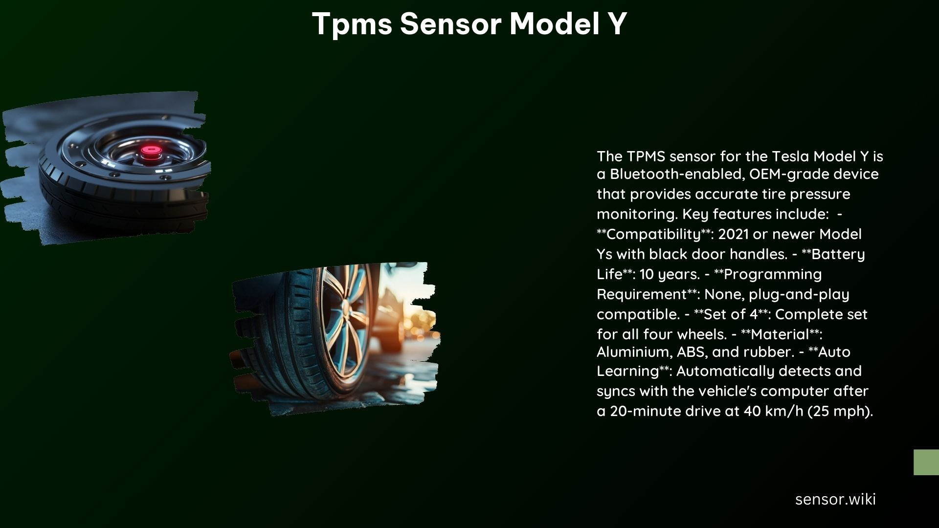 Tpms Sensor Model Y