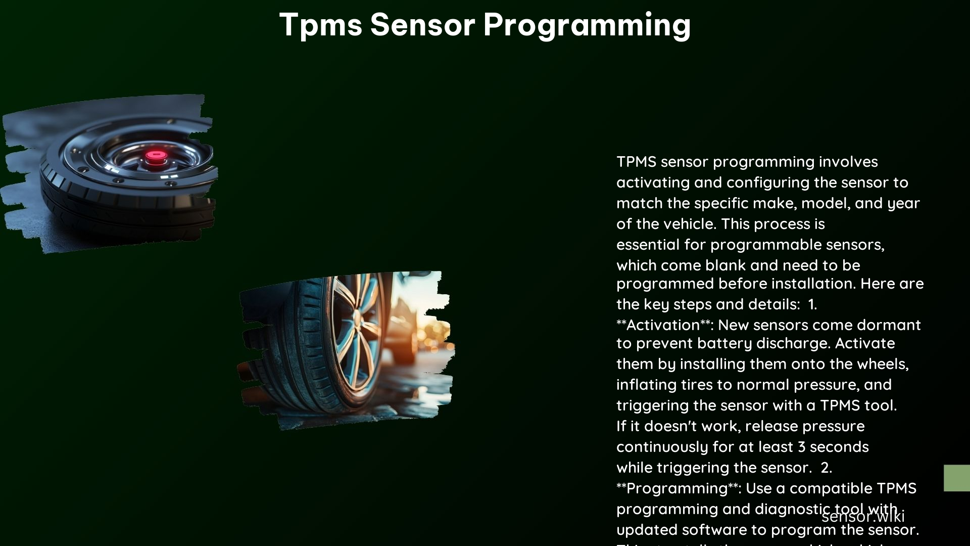 Tpms Sensor Programming