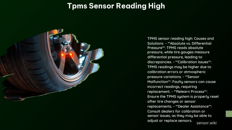 Tpms Sensor Reading High