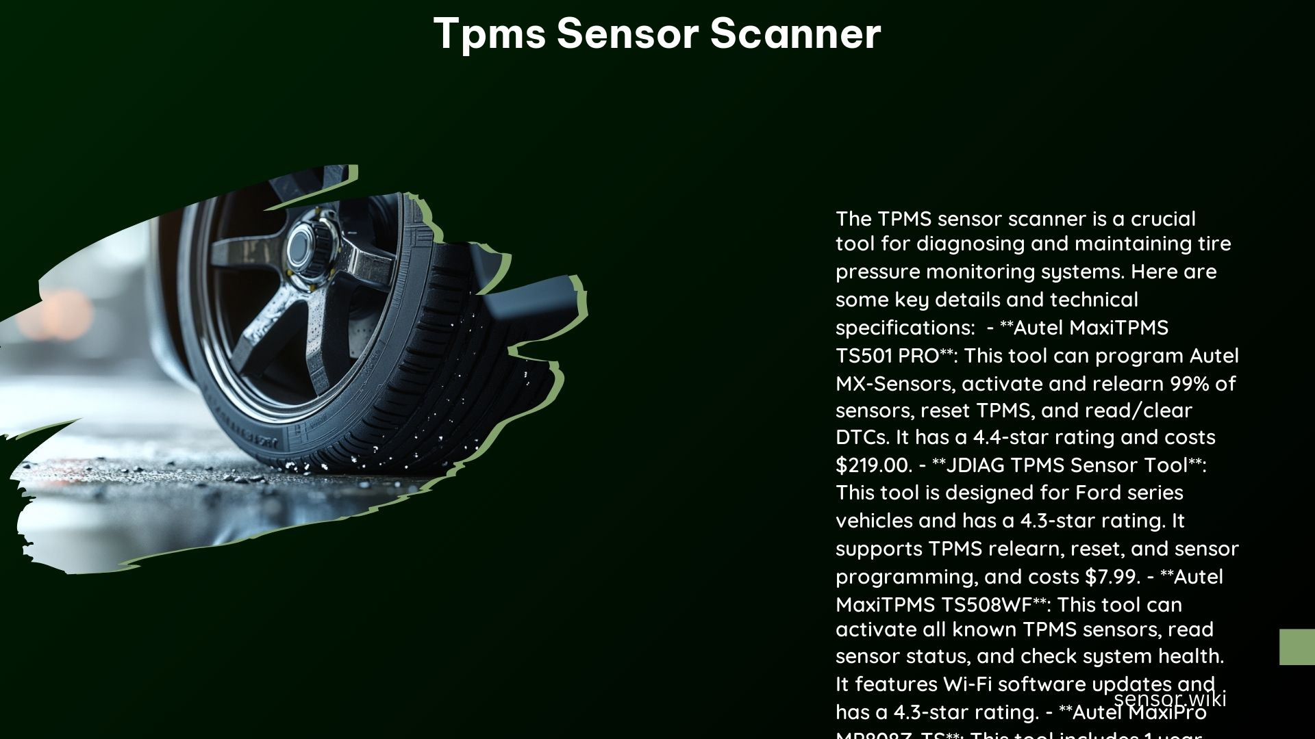 Tpms Sensor Scanner