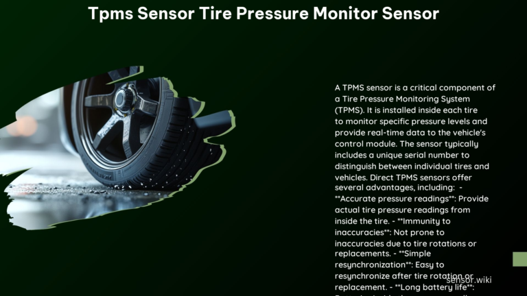 Tpms Sensor Tire Pressure Monitor Sensor