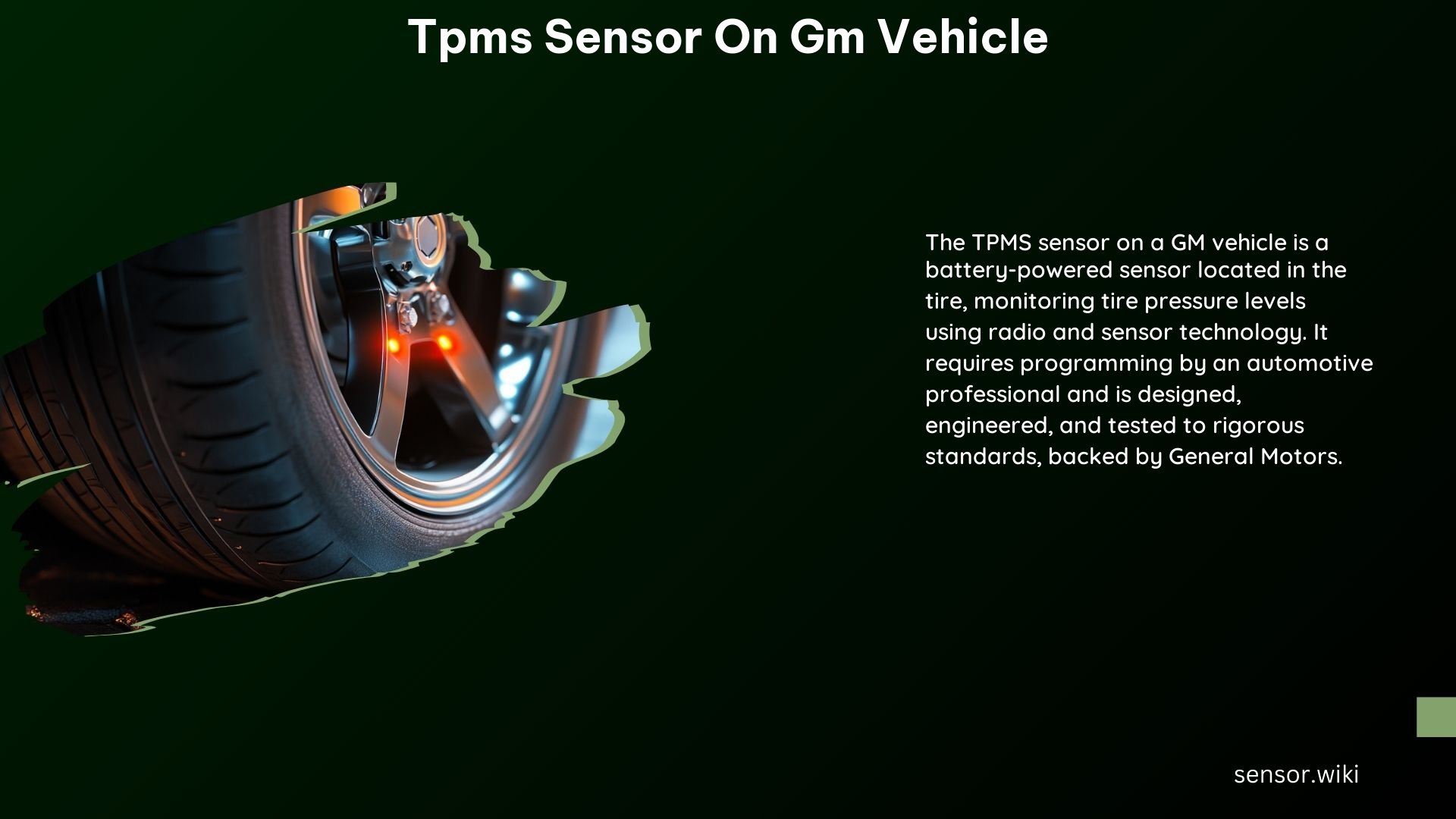 Tpms Sensor on GM Vehicle