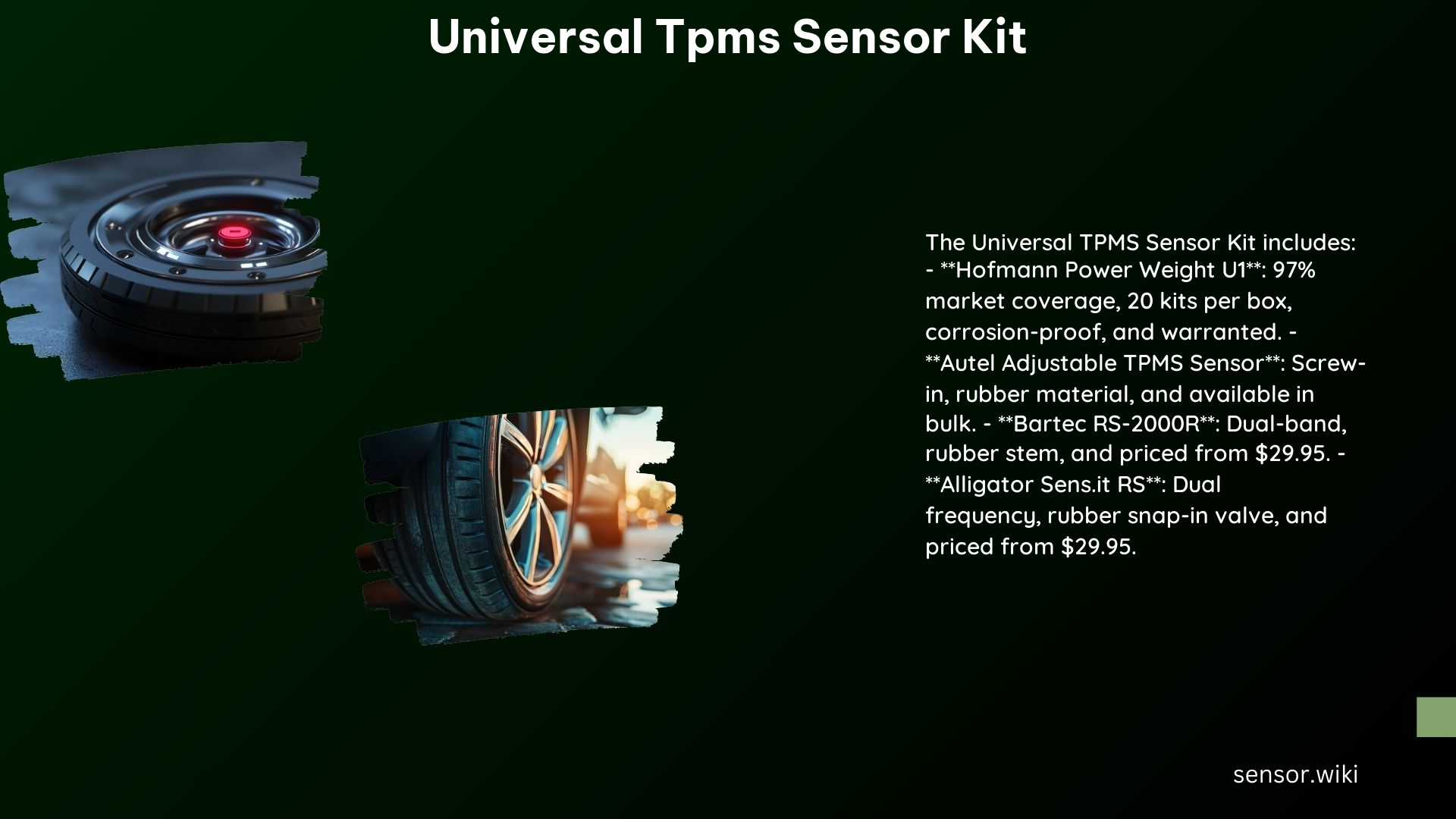 Universal Tpms Sensor Kit