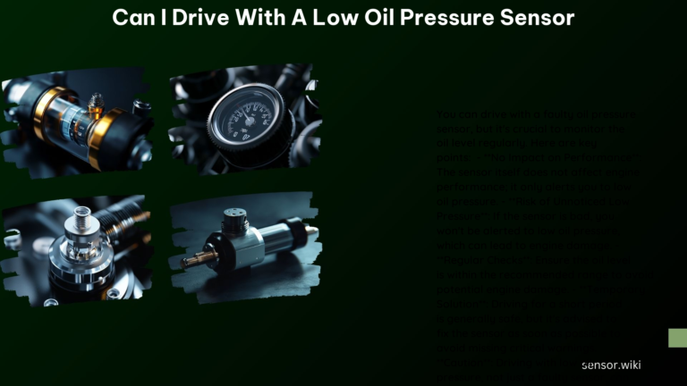 Can I Drive With a Low Oil Pressure Sensor