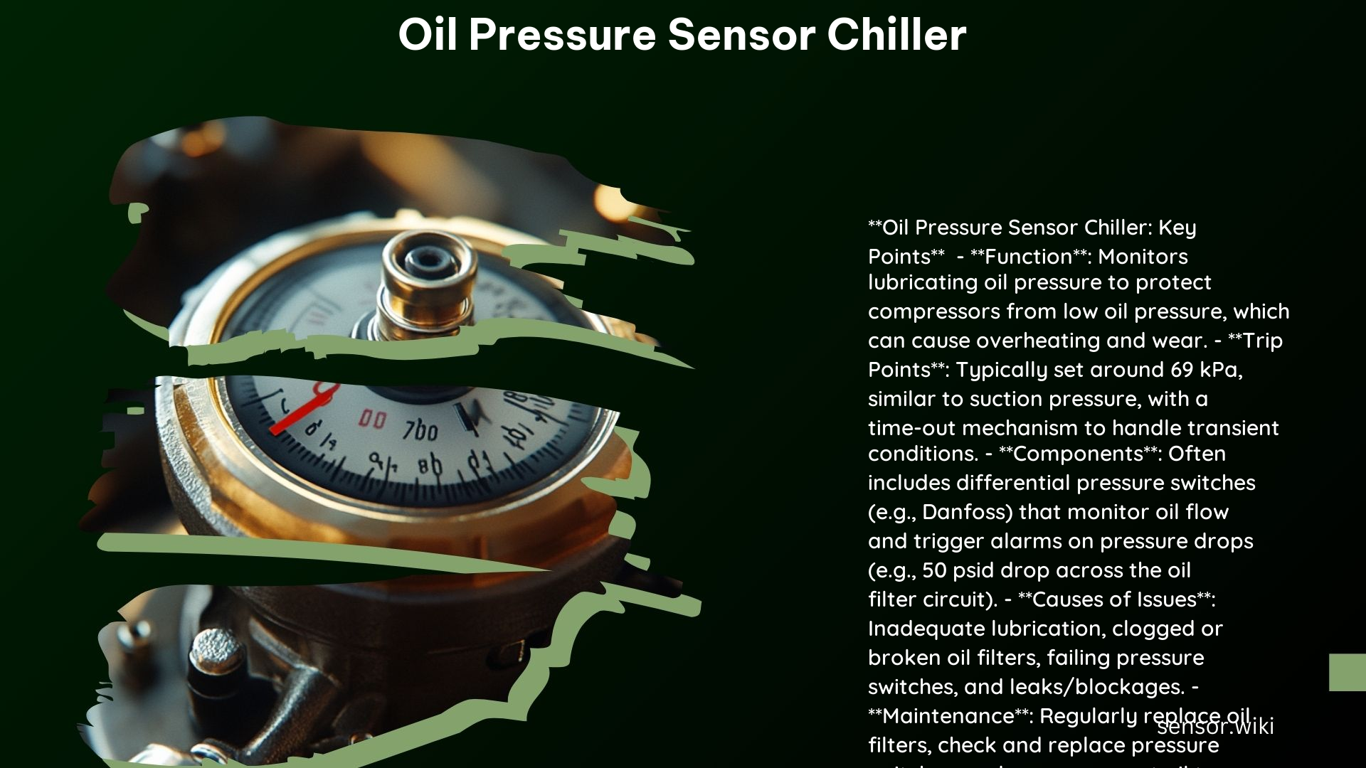 Oil Pressure Sensor Chiller