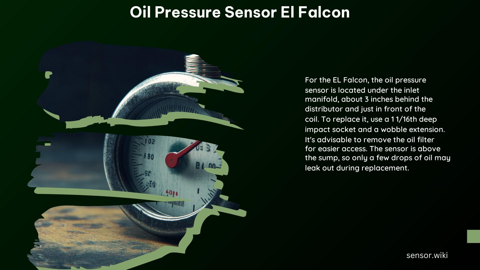 Oil Pressure Sensor El Falcon