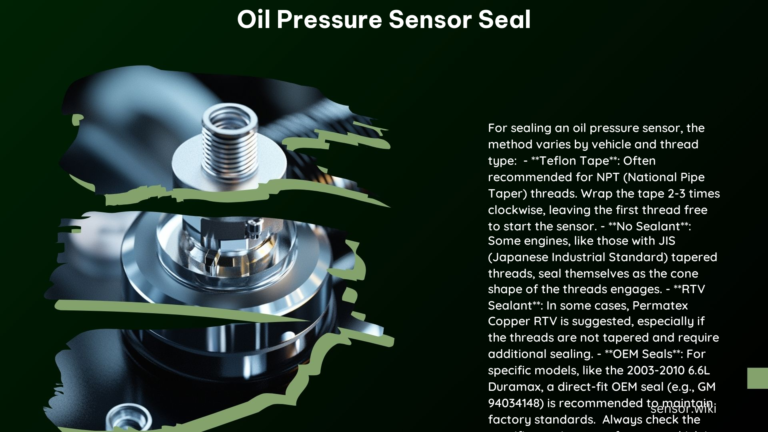 Oil Pressure Sensor Seal