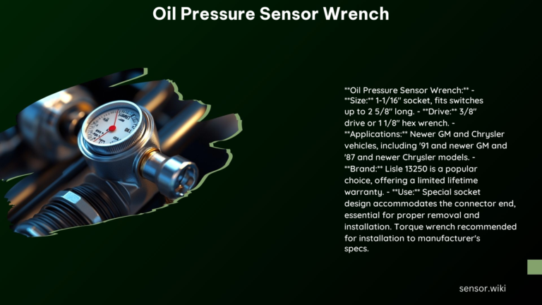 Oil Pressure Sensor Wrench