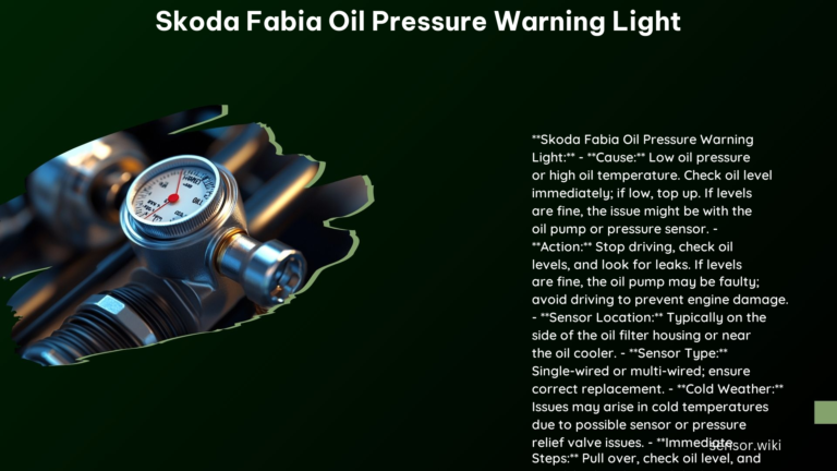 Skoda Fabia Oil Pressure Warning Light
