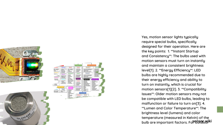 do motion sensor lights require special bulbs