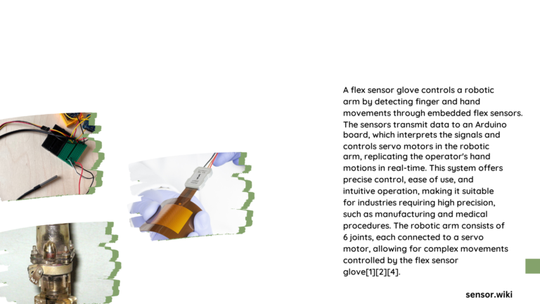 flex sensor glove and robotic arm