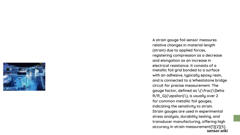 strain gauge foil sensor