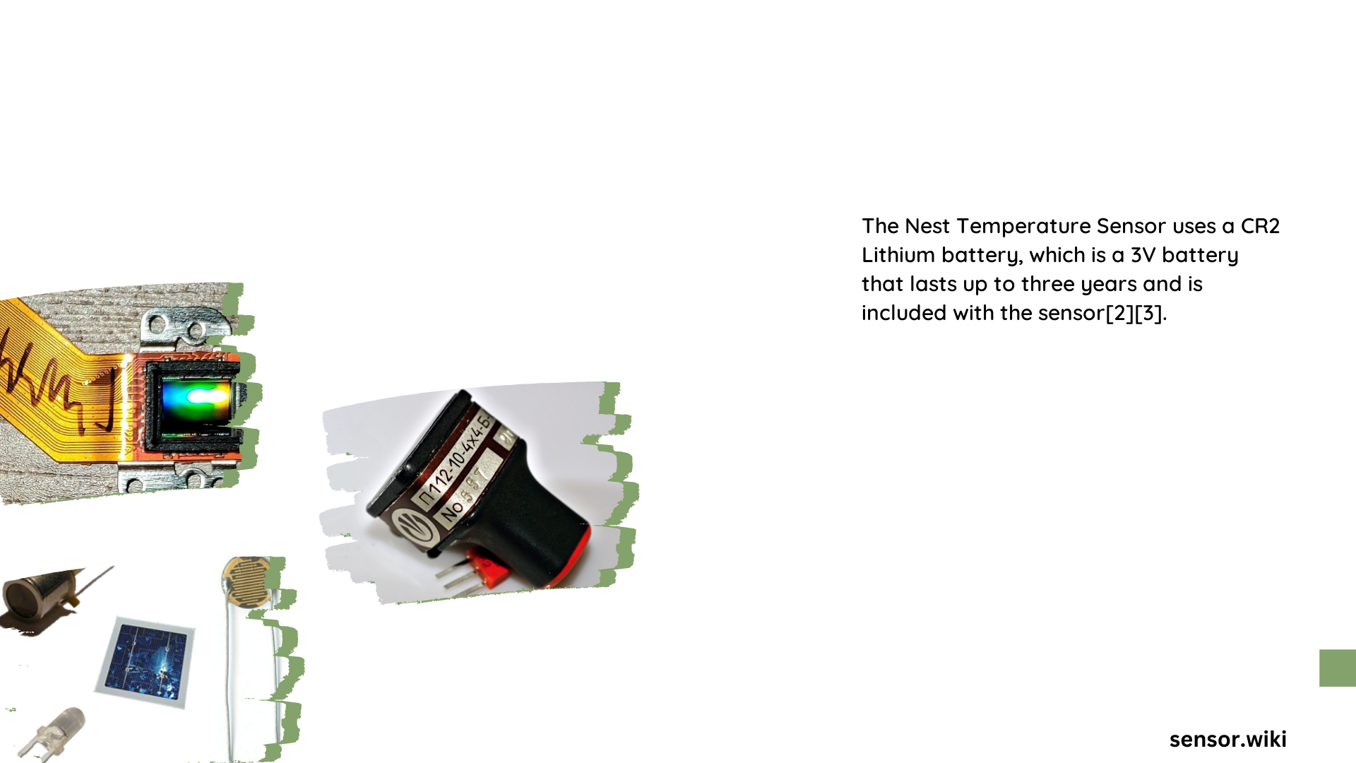 what battery does nest temperature sensor use