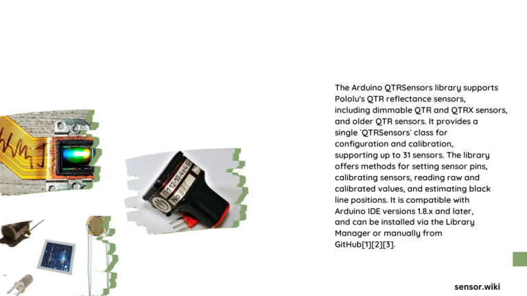 Arduino QTR Sensor Library: Complete Guide for Reflectance Sensor ...