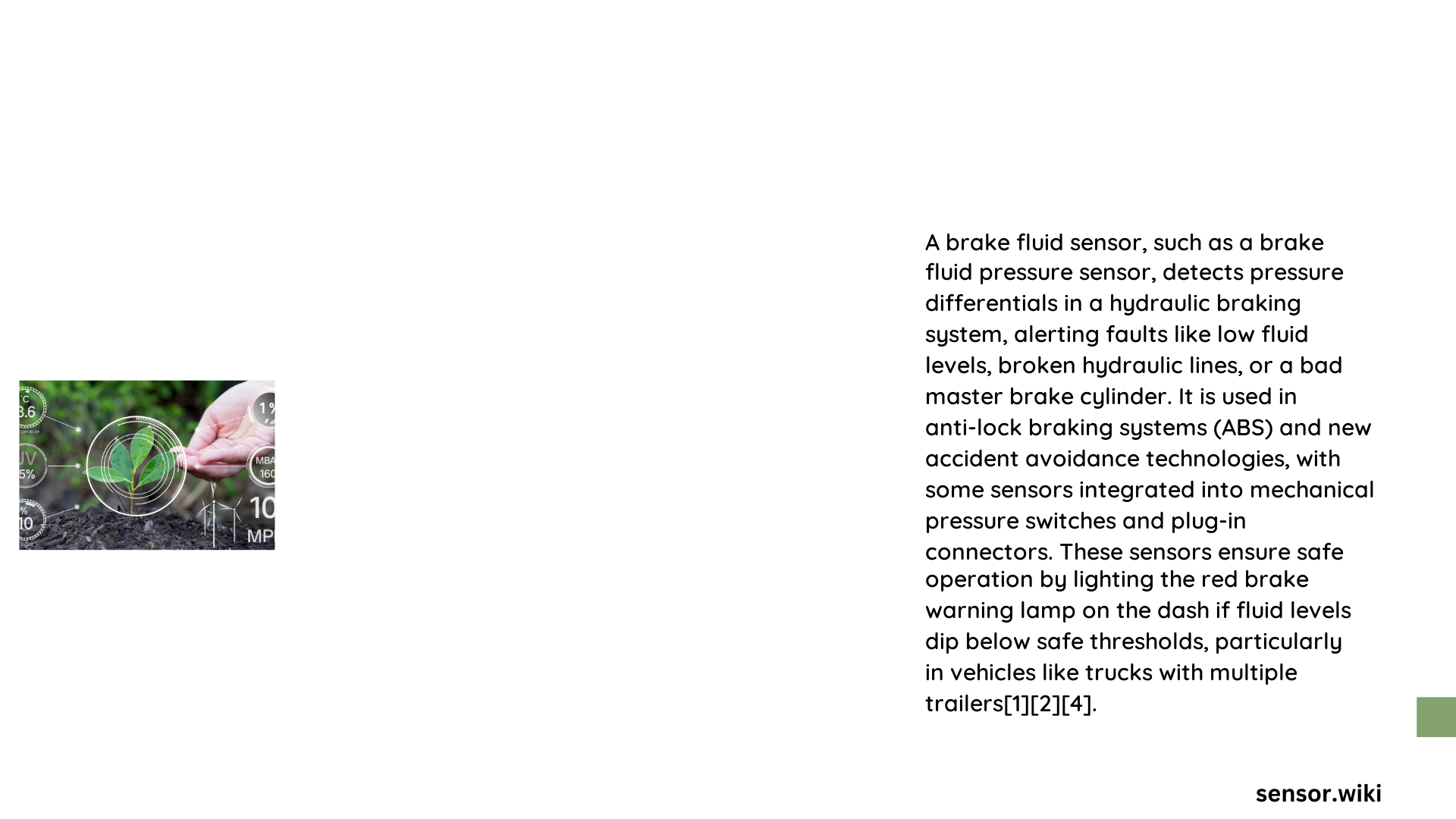 brake fluid sensor