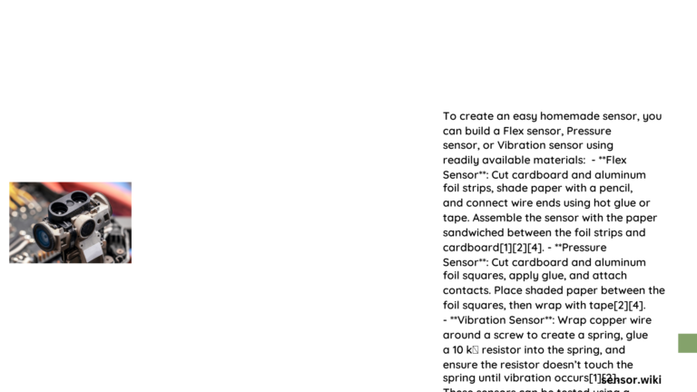 easy homemade sensor