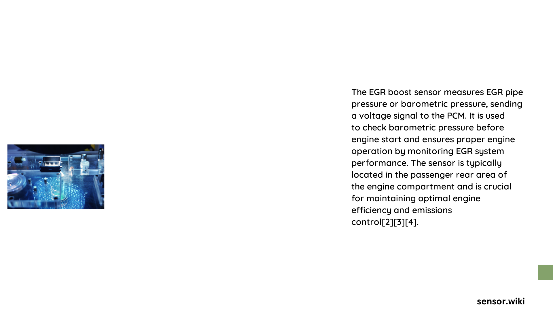 egr boost sensor