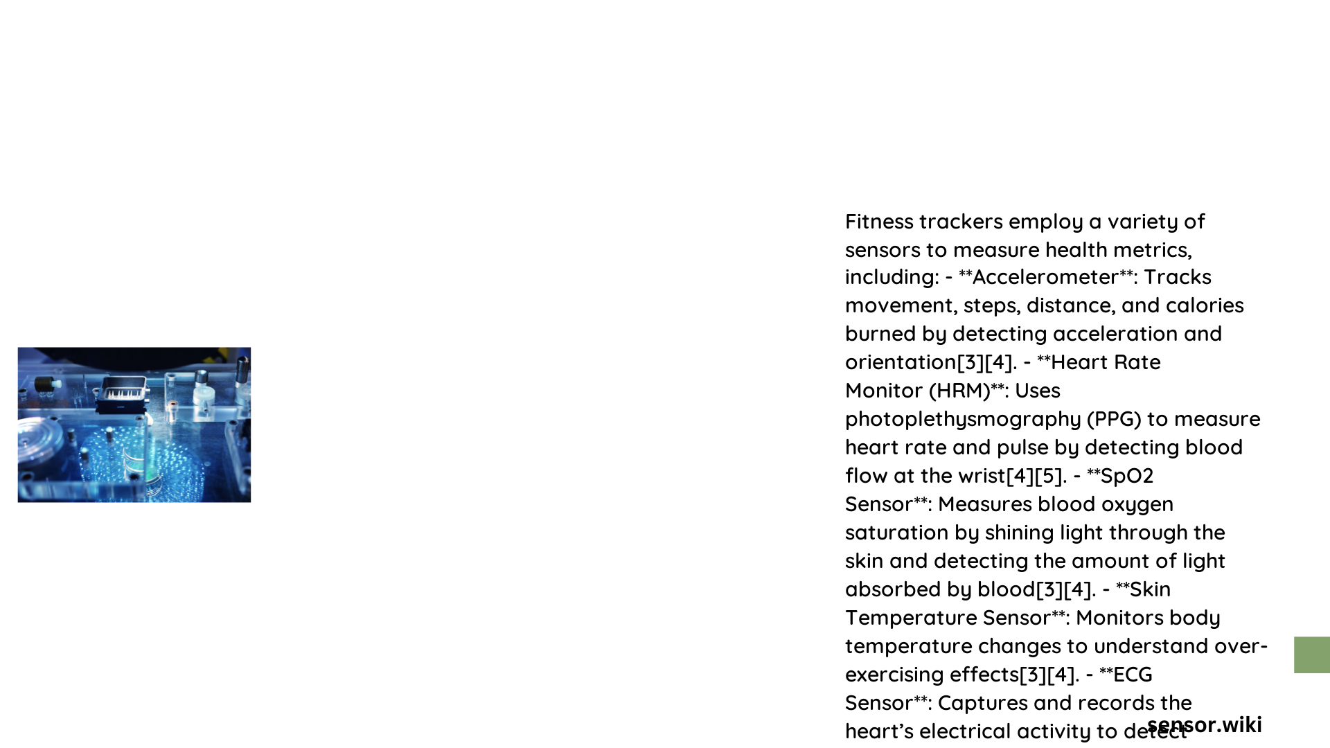 fitness tracker sensor