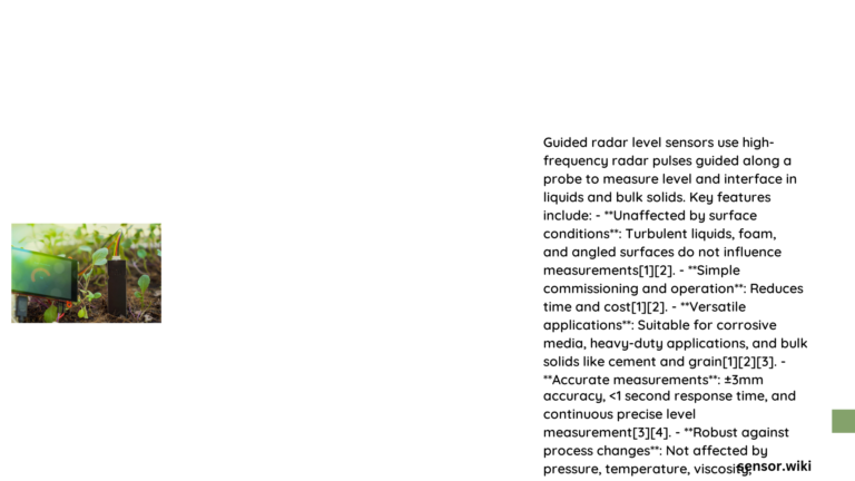 guided radar level sensor