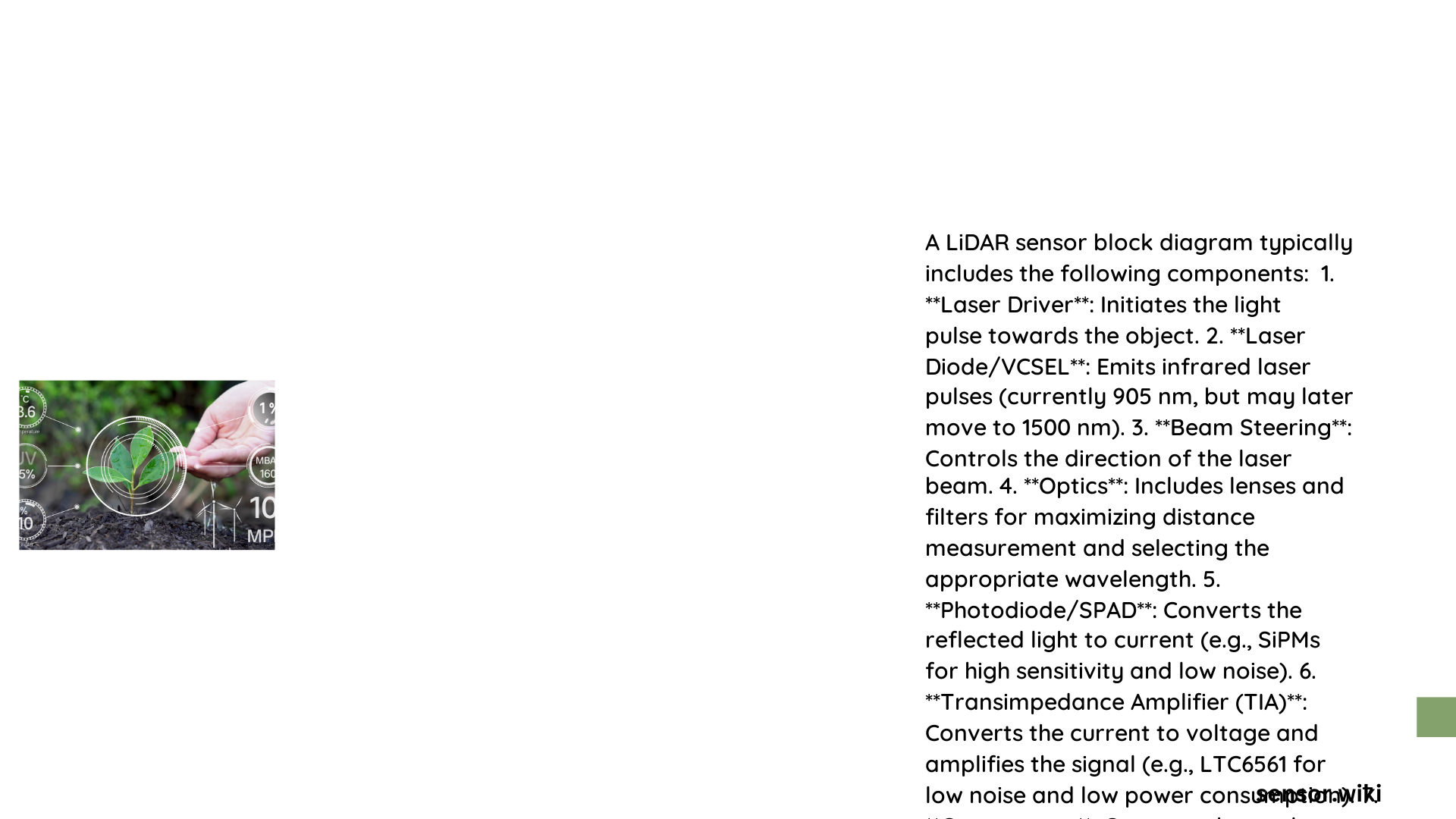 lidar sensor block diagram