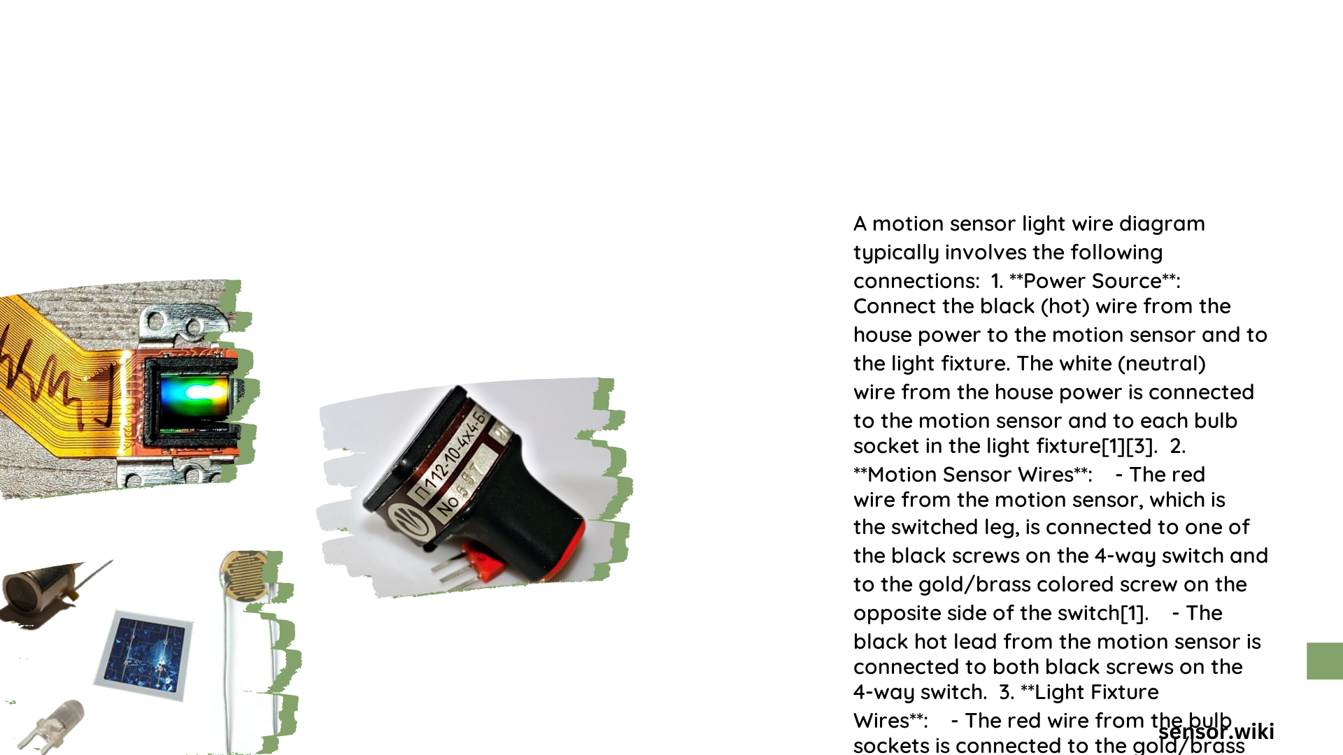 motion sensor light wire diagram