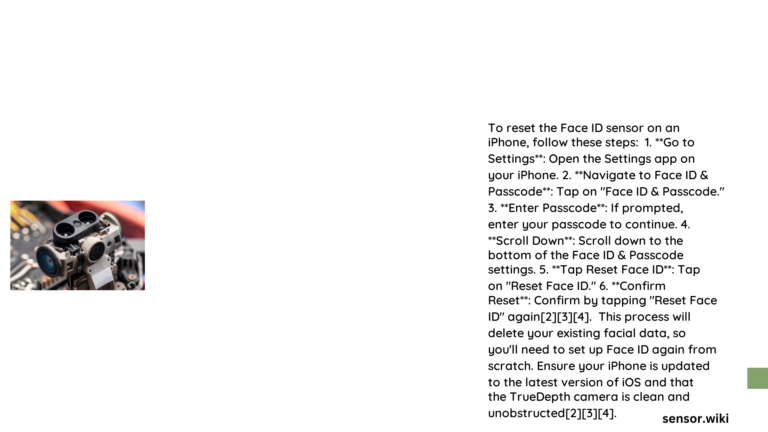 How to Reset Face Sensor: Comprehensive Guide for iPhone Users 1 reset face sensor