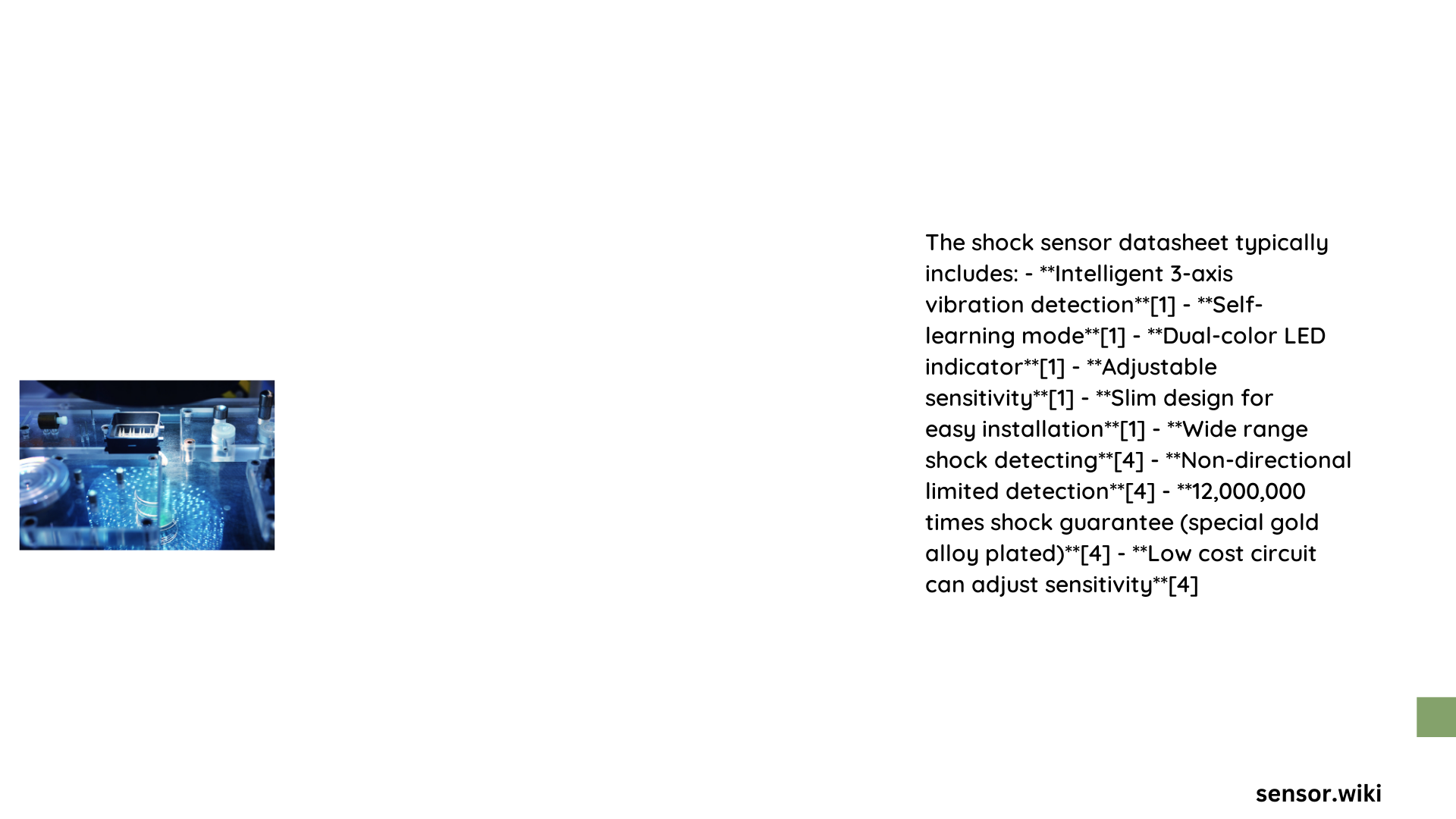 shock sensor datasheet
