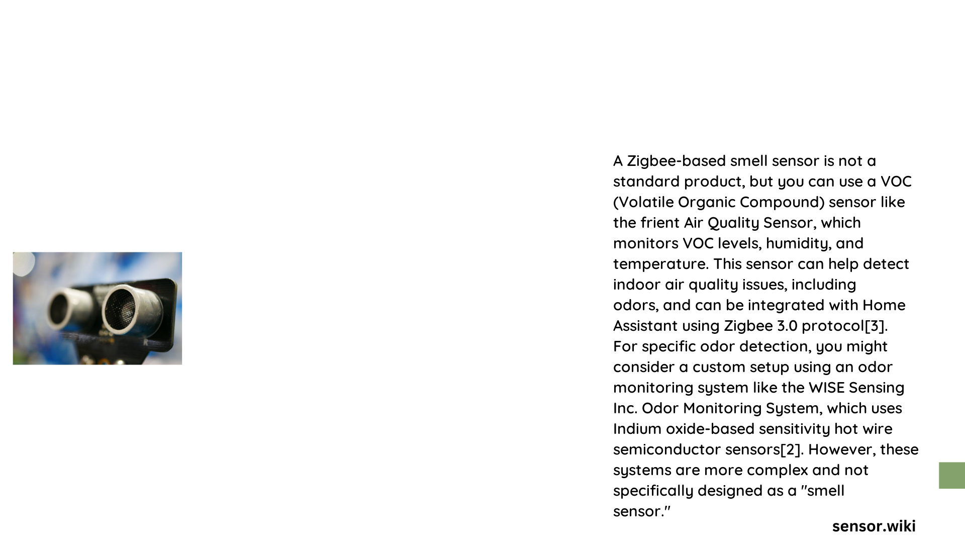 smell sensor zigbee