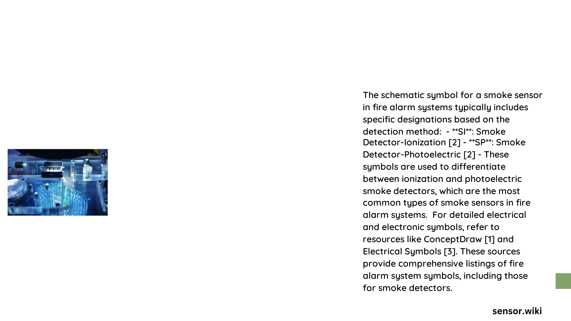 smoke sensor schematic symbol