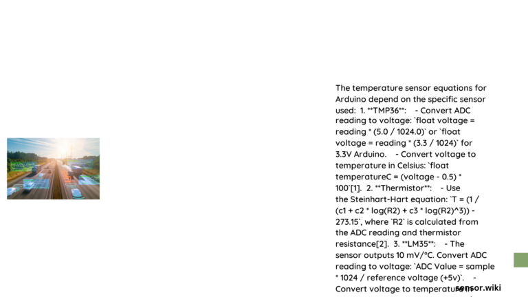 Temperature Sensor Arduino Equation: Comprehensive Guide to Precise Sensor Calculations 5 temperature sensor arduino equation