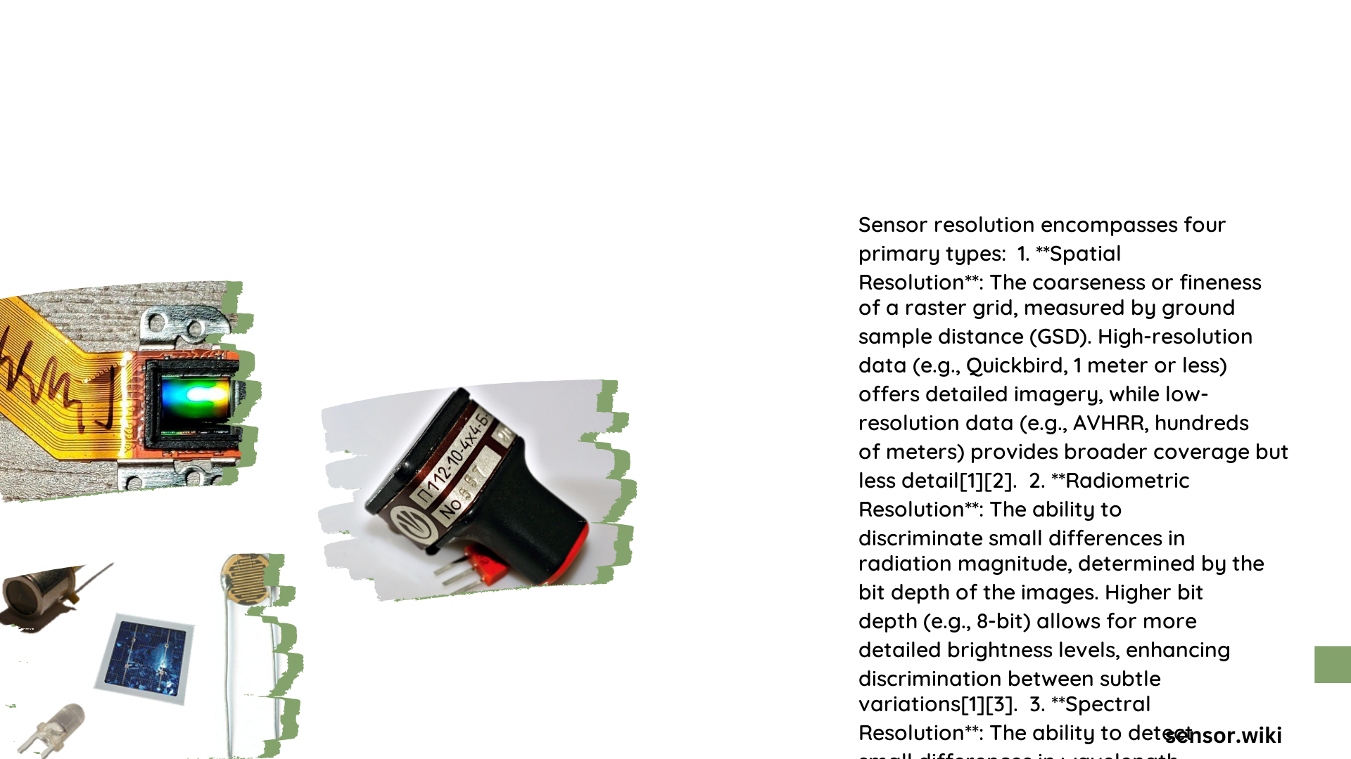 type sensor resolution