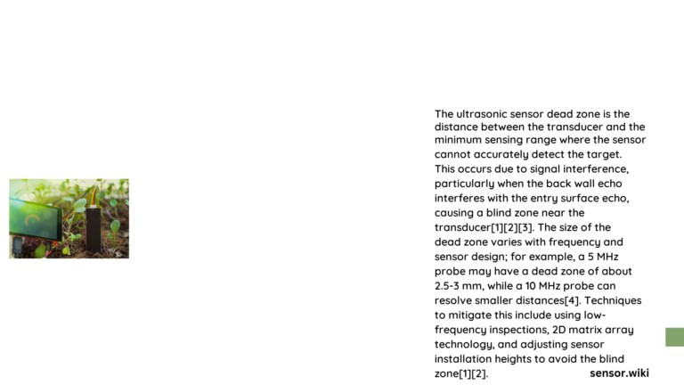ultrasonic sensor dead zone